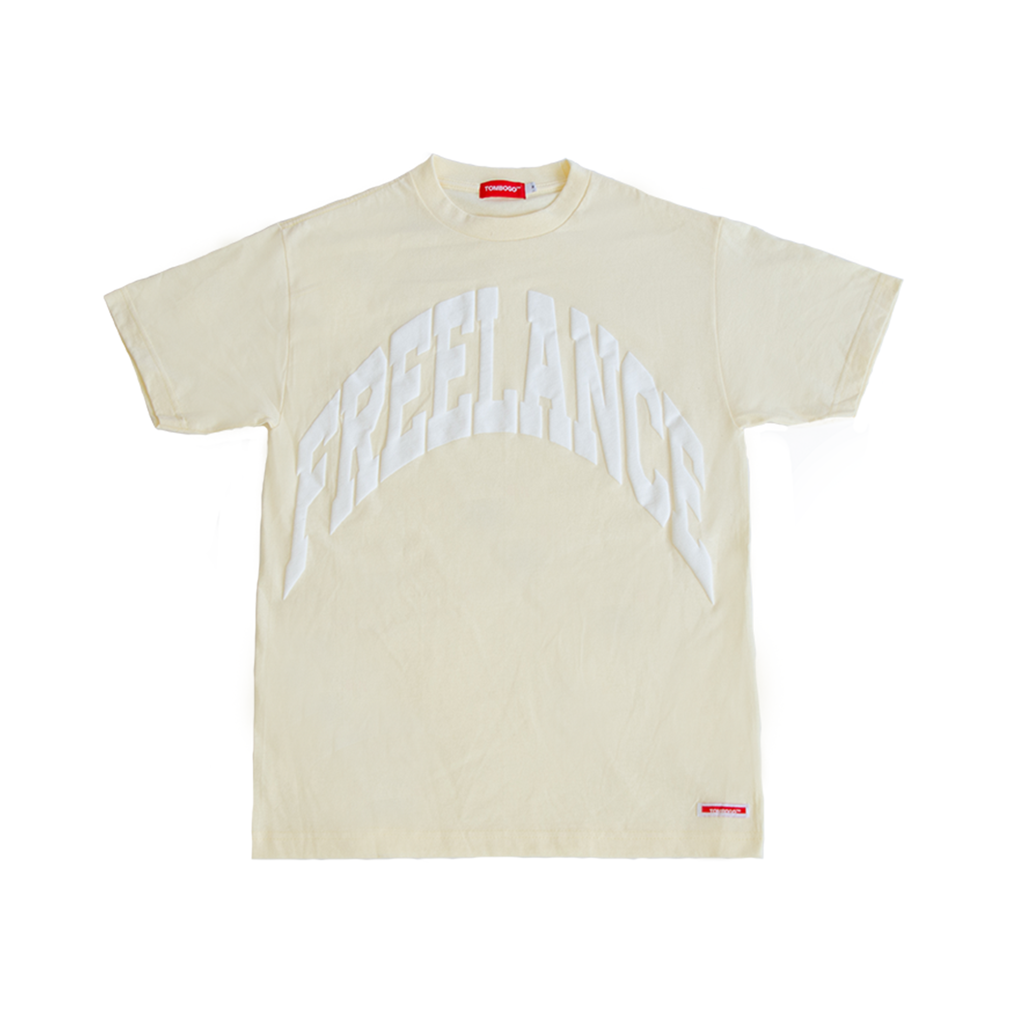 Supreme Red Cotton Arc Logo Print Crew Neck T Shirt L